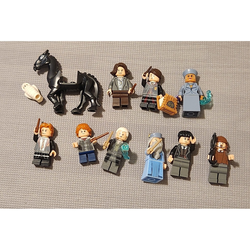 LEGO Harry Potter Minifigure Lot with Thestral Dumbledore Ron Weasley Figures